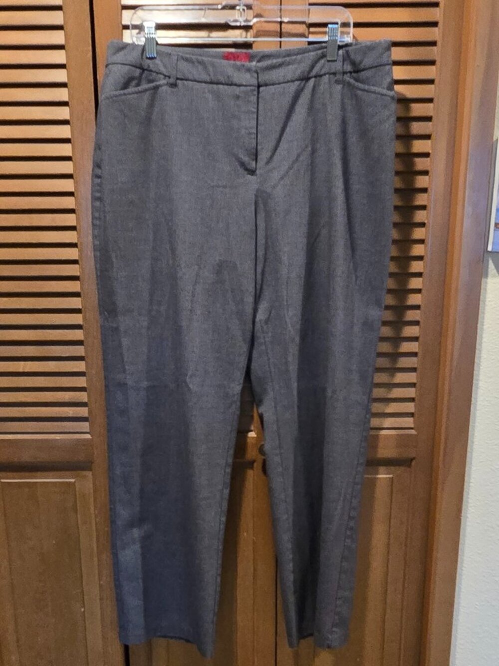 212 Collection Grey Stretch Dress Pants // Career Trousers Size 14 Avg